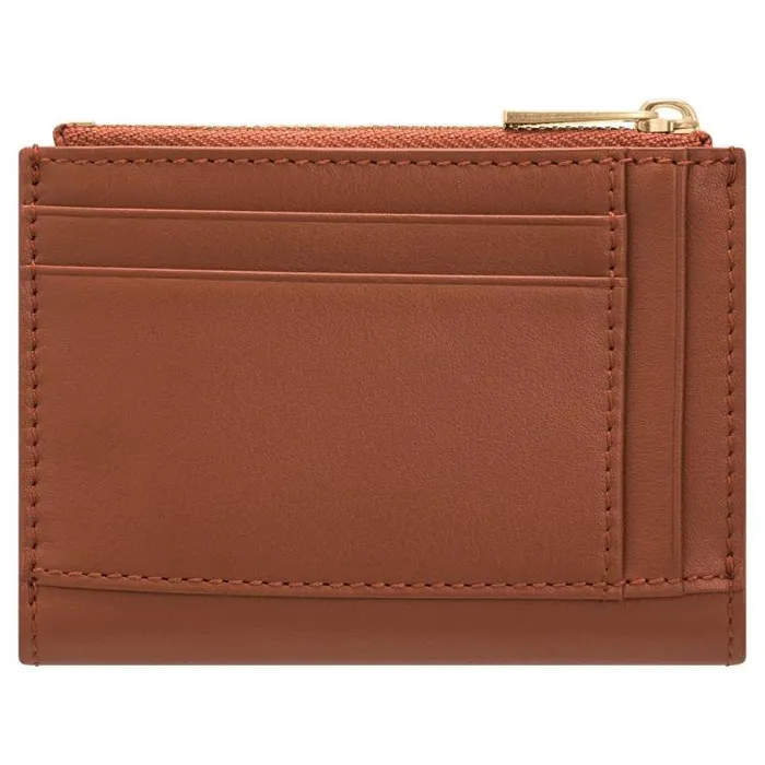Oroton Wallets Imogen Mini 10 Credit Card Zip Wallet Brandy 8211 Accessories