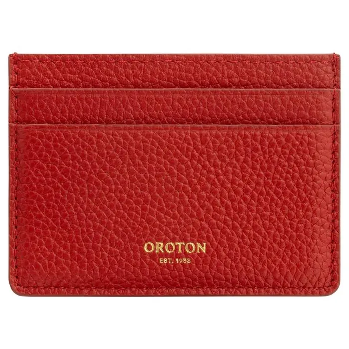 Oroton Wallets Jemima Card Holder Dark Poppy 8211 Accessories
