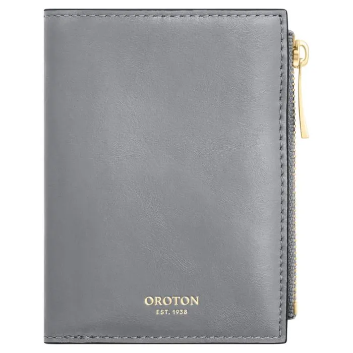 Oroton Wallets Mia 10 Credit Card Mini Zip Wallet Grey Flannel 8211 Accessories