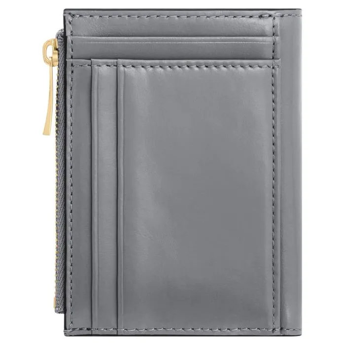 Oroton Wallets Mia 10 Credit Card Mini Zip Wallet Grey Flannel 8211 Accessories