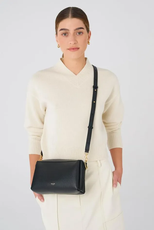Oroton Work Alice Crossbody Black 8211 Women