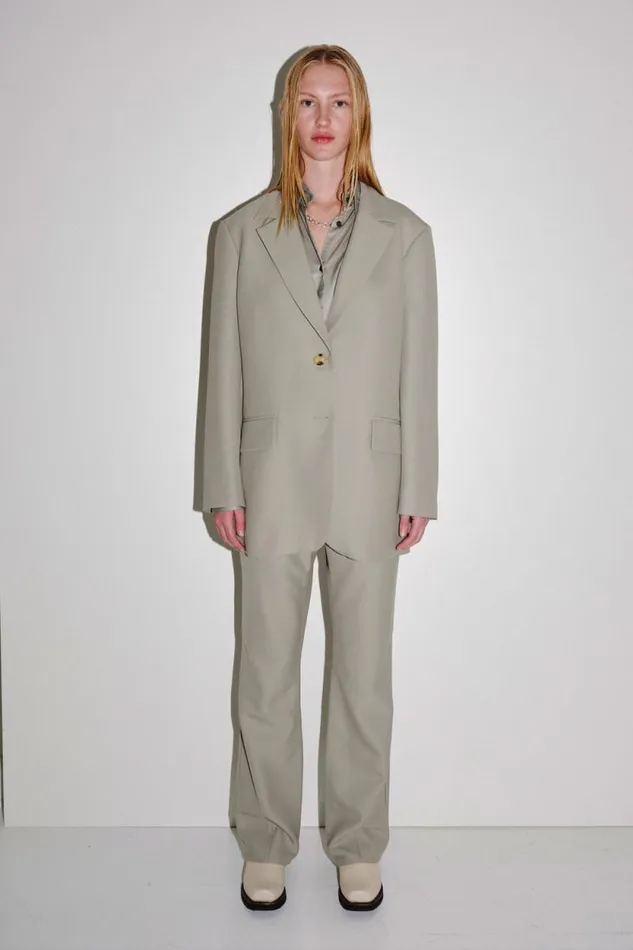 Osaka W 8211 Seagrass Women Won Hundred Coats Jackets and Blazers