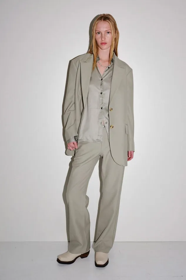 Osaka W 8211 Seagrass Women Won Hundred Coats Jackets and Blazers