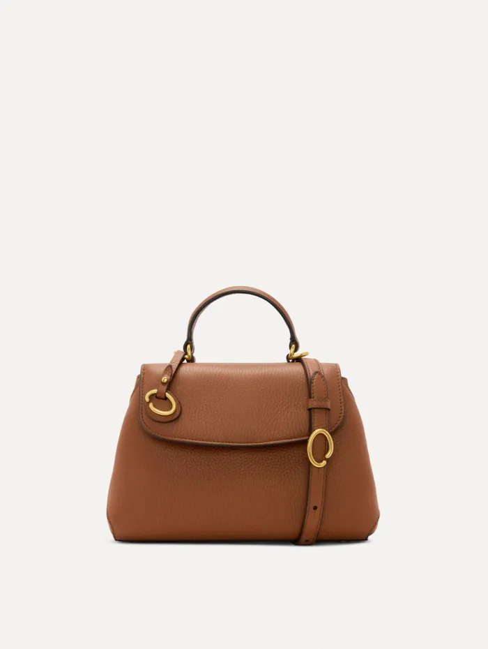 Oscar De La Renta The Mini Poppy Cognac Women Handbags