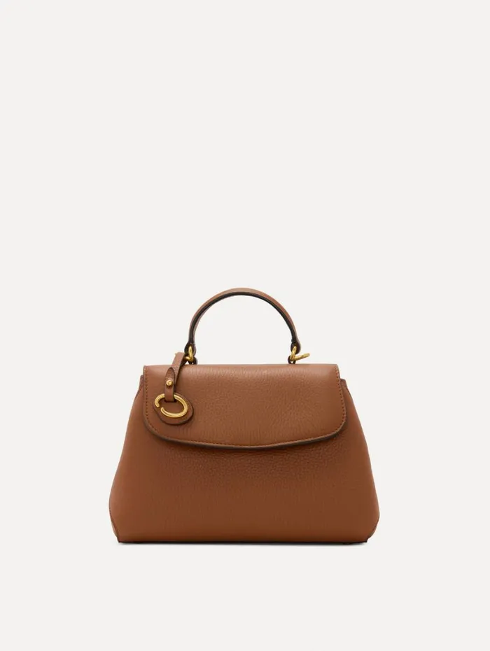 Oscar De La Renta The Mini Poppy Cognac Women Handbags Oscar De La Renta The Mini Poppy Cognac Women Handbags