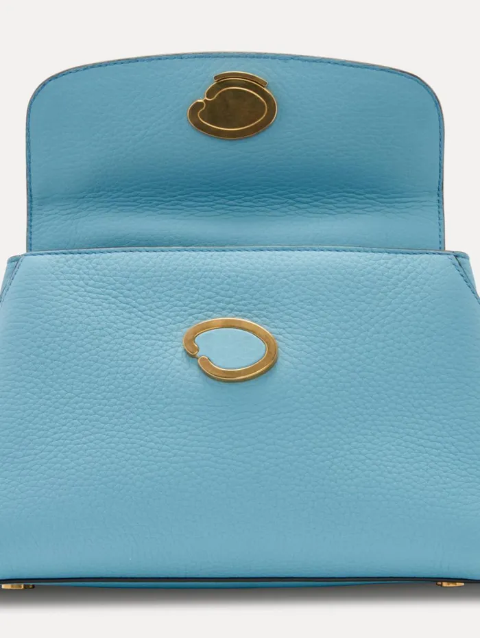 Oscar De La Renta The Mini Poppy Light Blue Women Handbags Oscar De La Renta The Mini Poppy Light Blue Women Handbags