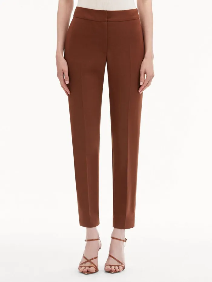 Oscar De La Renta ZipFront Skinny Pant Cocoa Women Pants and Skirts Oscar De La Renta ZipFront Skinny Pant Cocoa Women Pants and Skirts