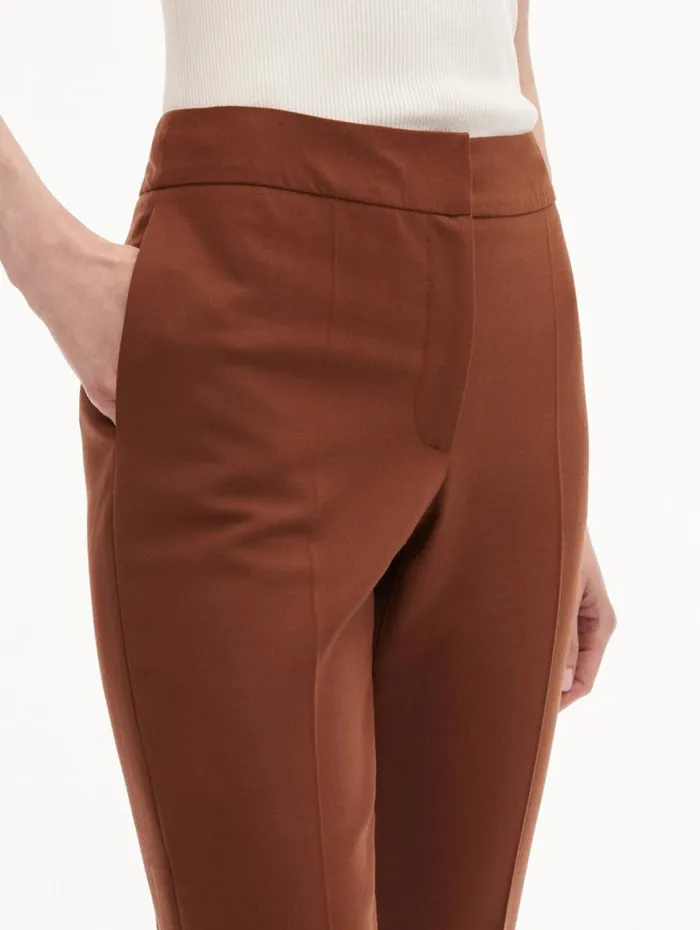 Oscar De La Renta ZipFront Skinny Pant Cocoa Women Pants and Skirts Oscar De La Renta ZipFront Skinny Pant Cocoa Women Pants and Skirts