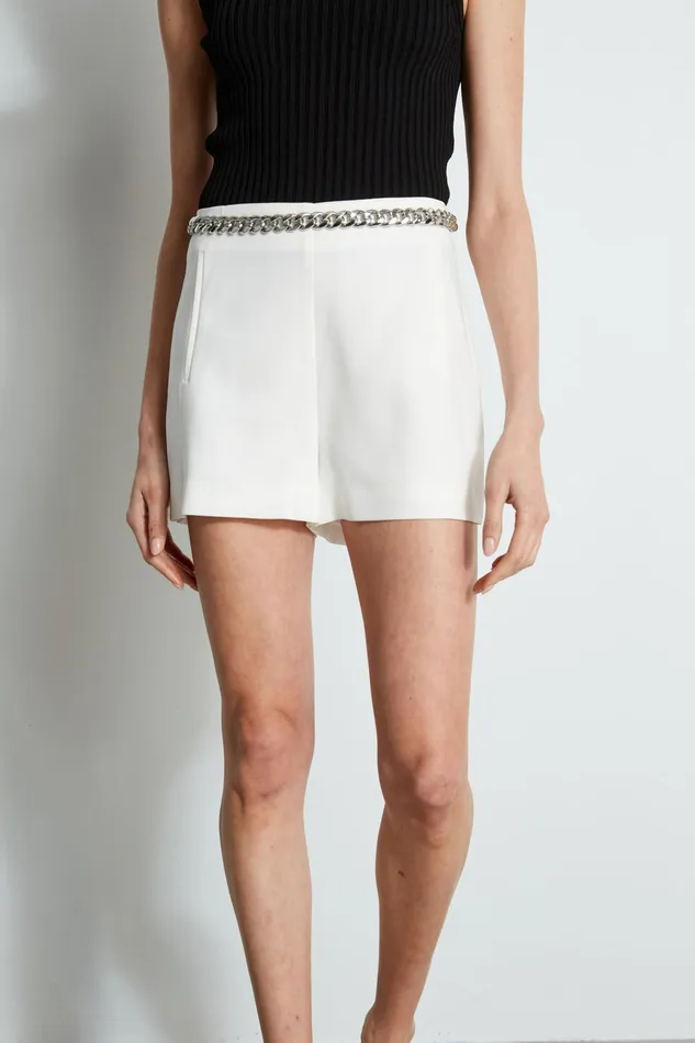 Outlet 8211 Women Bottoms Elie Tahari Crepe Shorts Foam