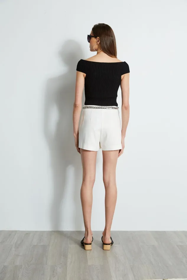 Outlet 8211 Women Bottoms Elie Tahari Crepe Shorts Foam