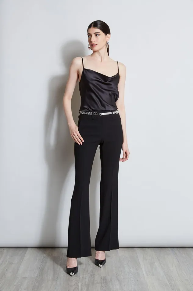 Outlet 8211 Women Bottoms Elie Tahari Fit and Flare Pant Black
