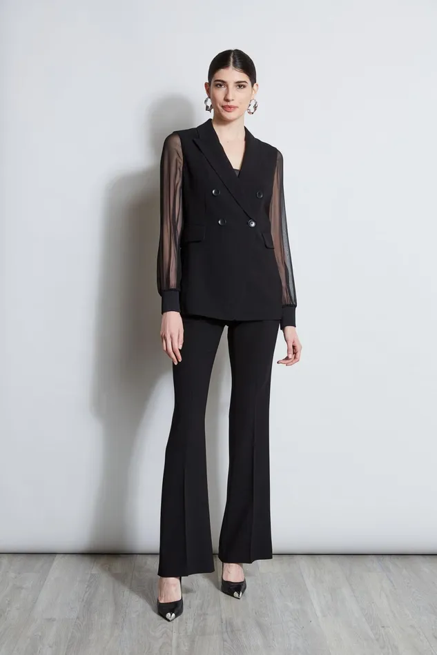 Outlet 8211 Women Bottoms Elie Tahari Fit and Flare Pant Black
