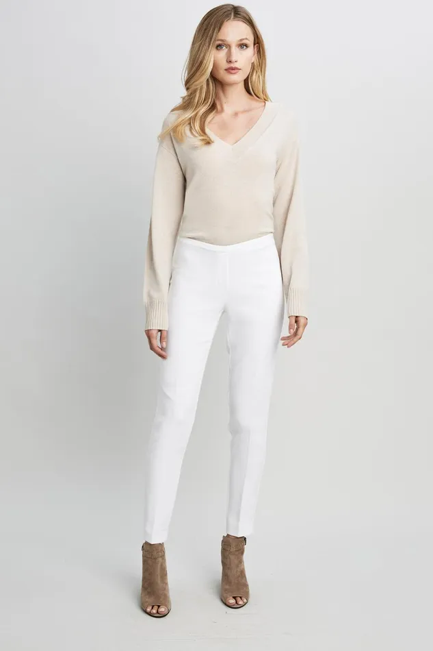 Outlet 8211 Women Bottoms Elie Tahari Marcia Pant Optic White