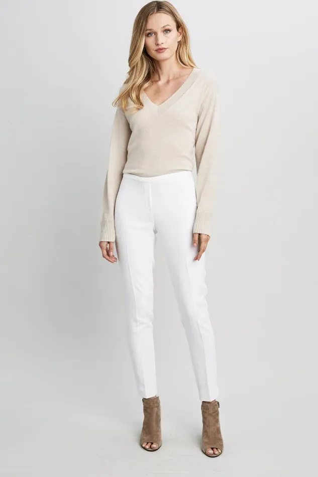 Outlet 8211 Women Bottoms Elie Tahari Marcia Pant Optic White