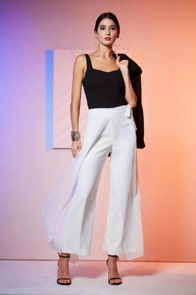 Outlet 8211 Women Bottoms Elie Tahari Overlay Pant Foam