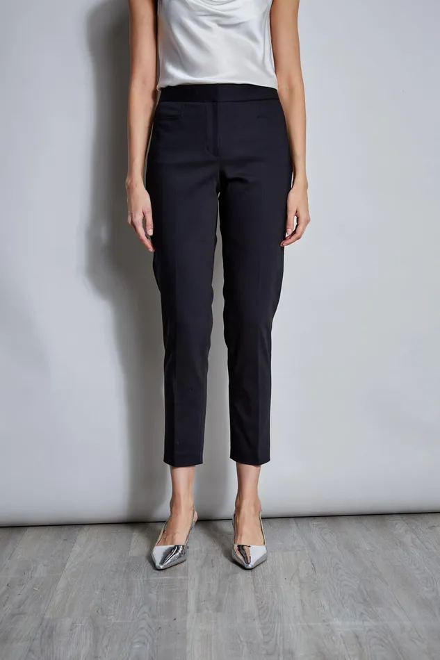 Outlet 8211 Women Bottoms Elie Tahari Slim Cotton Pocket Pant Black