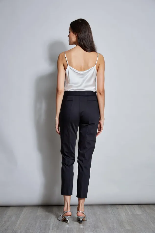 Outlet 8211 Women Bottoms Elie Tahari Slim Cotton Pocket Pant Black