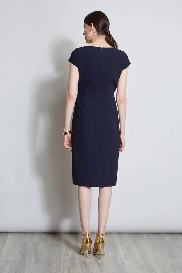 Outlet 8211 Women Dresses and Jumpsuits Elie Tahari VNeck Crepe Dress Stargazer