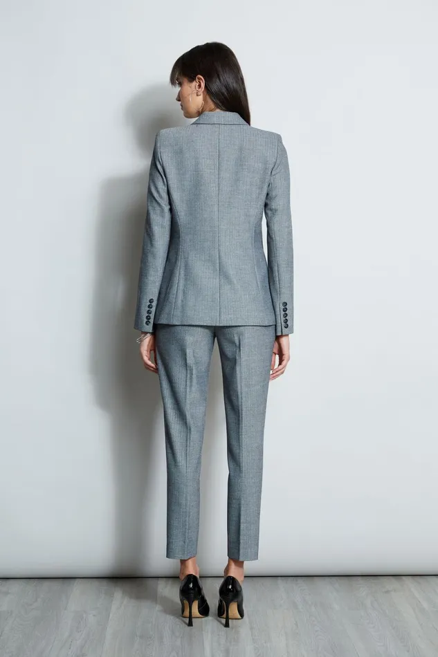 Outlet 8211 Women Jackets and Blazers Elie Tahari Herringbone Panel Blazer Multi