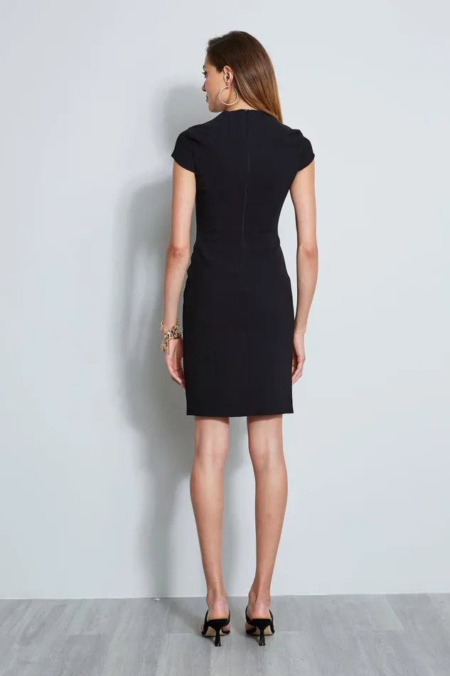 Outlet 8211 Women Short Dresses Elie Tahari Freida Dress Black