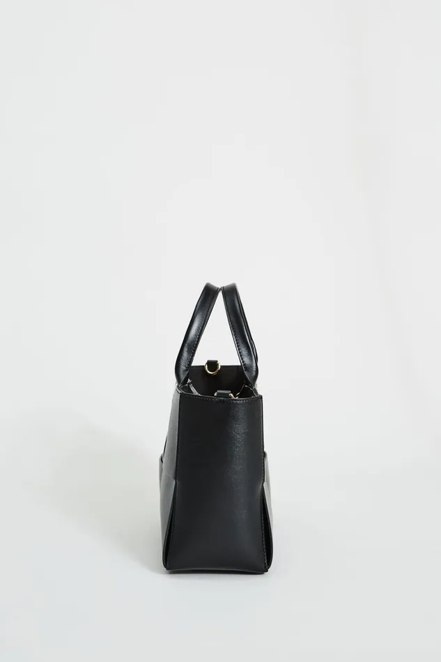 Outlet 8211 Women Suiting Elie Tahari Leather Weave Handbag Black