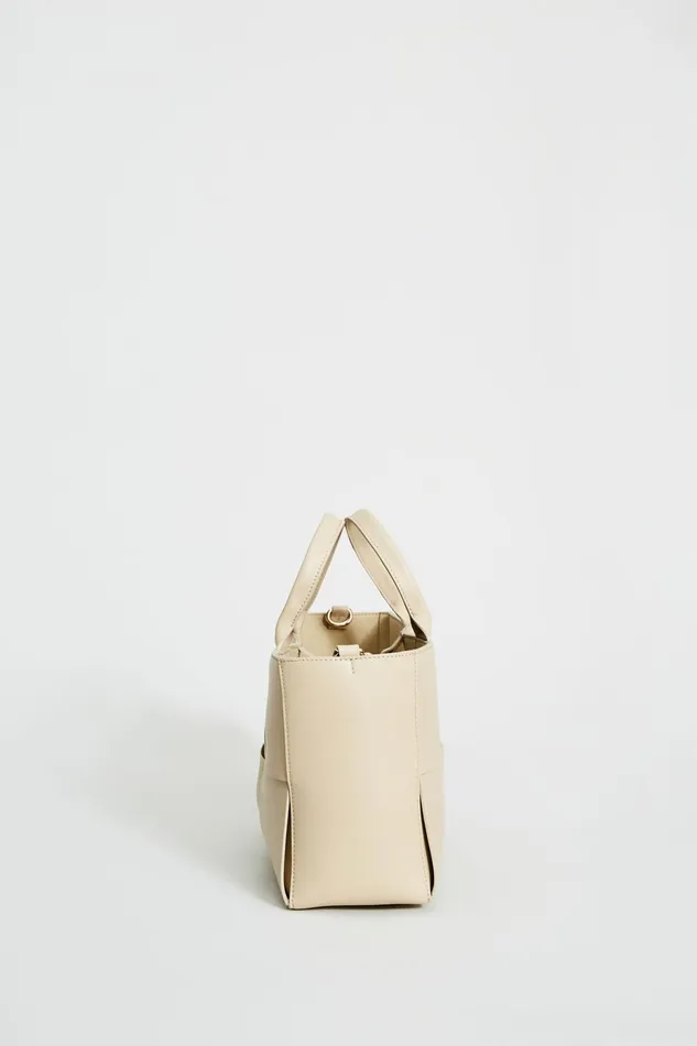 Outlet 8211 Women Suiting Elie Tahari Leather Weave Handbag Oyster