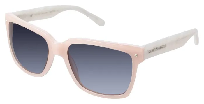 Outlet 8211 Women Sunglasses Elie Tahari Classic Rectangle Sunglasses Milky Pinkpearl