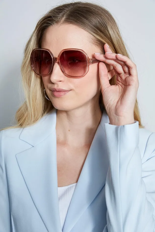 Outlet 8211 Women Sunglasses Elie Tahari Oversized Sunglasses Pink