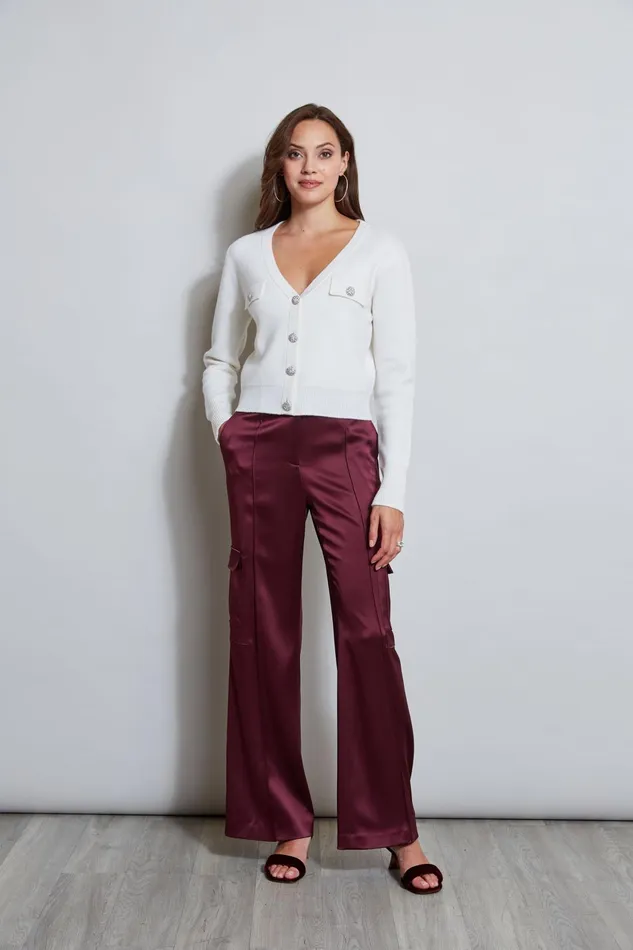 Outlet 8211 Women Tops Elie Tahari Jewel Button Cardigan Snow