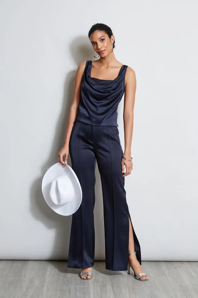 Outlet 8211 Women Tops Elie Tahari Satin Cowl Cami Stargazer