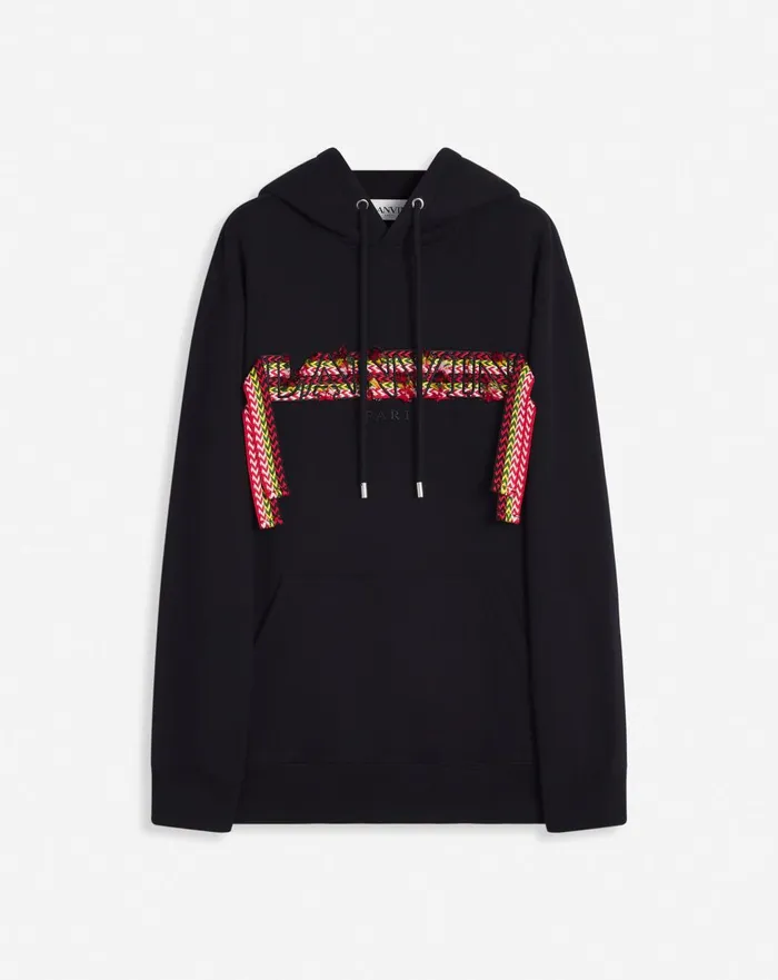Oversized Hoodie Lanvin Curblace Black Men Lanvin Knitwear and Sweatshirts