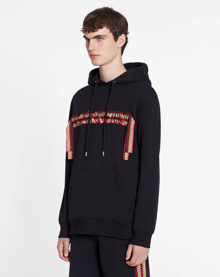 Oversized Hoodie Lanvin Curblace Black Men Lanvin Knitwear and Sweatshirts
