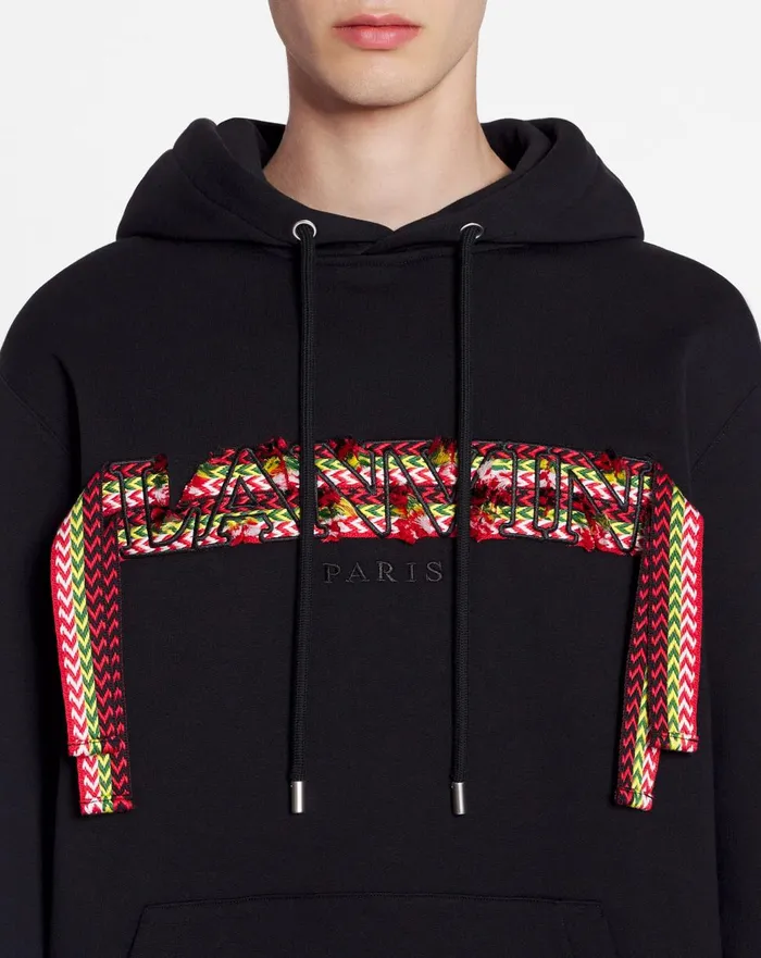 Oversized Hoodie Lanvin Curblace Black Men Lanvin Knitwear and Sweatshirts