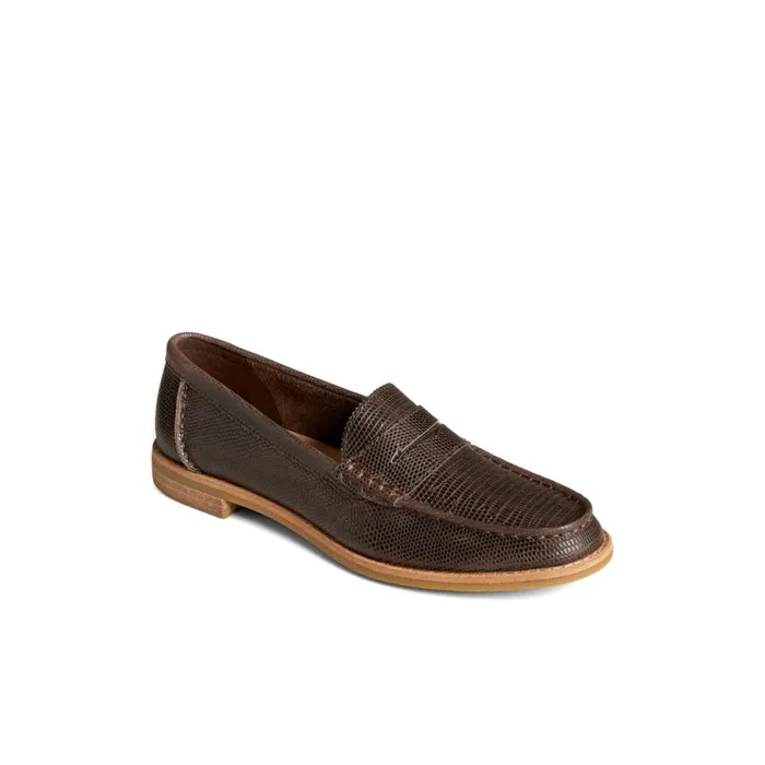 Oxfords and Loafers Women Sperry Seaport Penny Loafer Brown