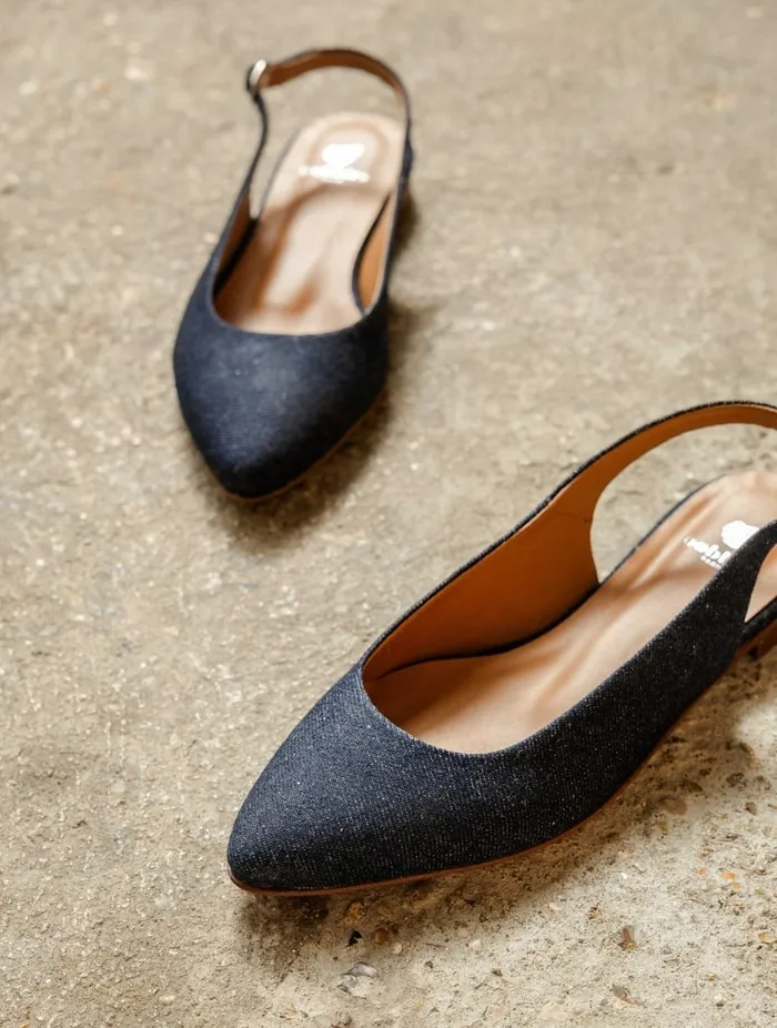 Paige Raw Denim Women Bobbies Ballet Flats