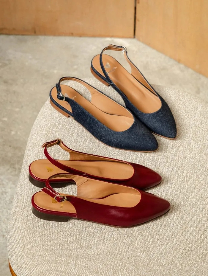 Paige Raw Denim Women Bobbies Ballet Flats