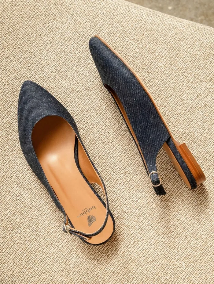 Paige Raw Denim Women Bobbies Ballet Flats
