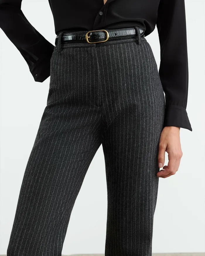 Pants and Shorts CORETTE PANT Charcoal Pinstripe Nili Lotan Women