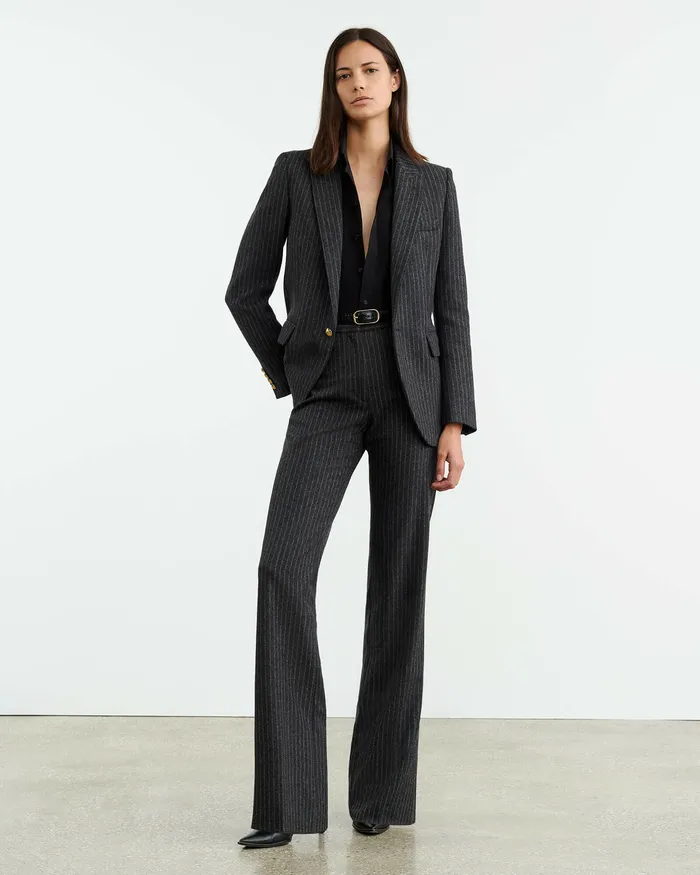 Pants and Shorts CORETTE PANT Charcoal Pinstripe Nili Lotan Women