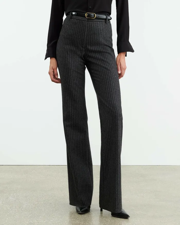 Pants and Shorts CORETTE PANT Charcoal Pinstripe Nili Lotan Women