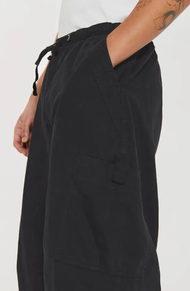 Parachute Pants Men Jaded London Black Parachute Cargo Pants