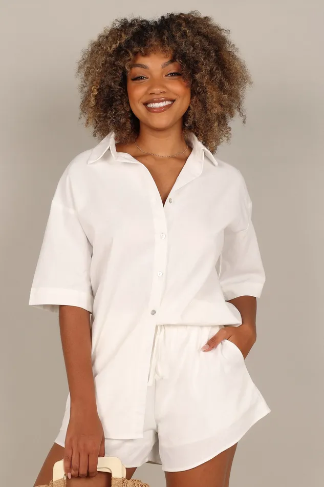 petalandpup Tahlia Shorts 8211 White White Women Shorts