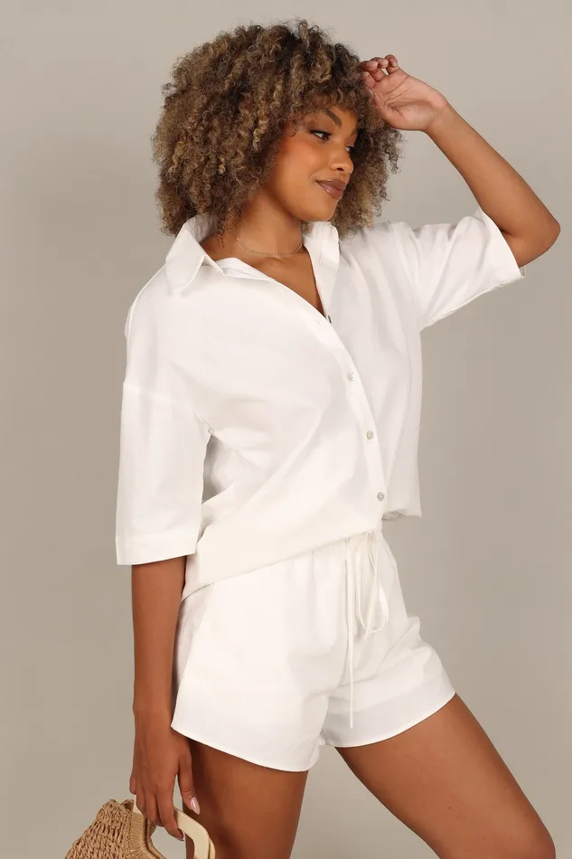 petalandpup Tahlia Shorts 8211 White White Women Shorts