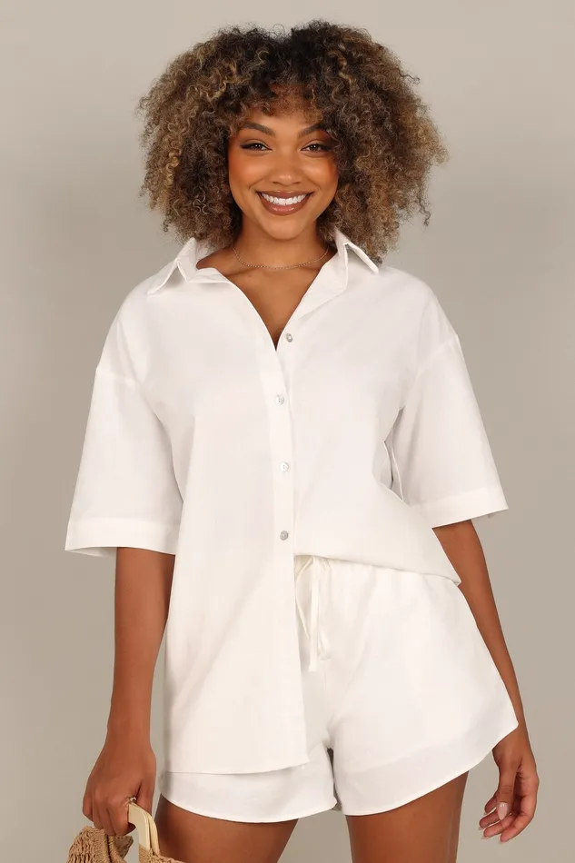 petalandpup Tahlia Shorts 8211 White White Women Shorts