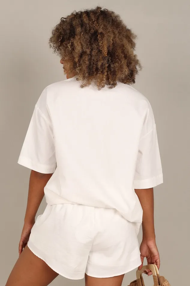 petalandpup Tahlia Shorts 8211 White White Women Shorts