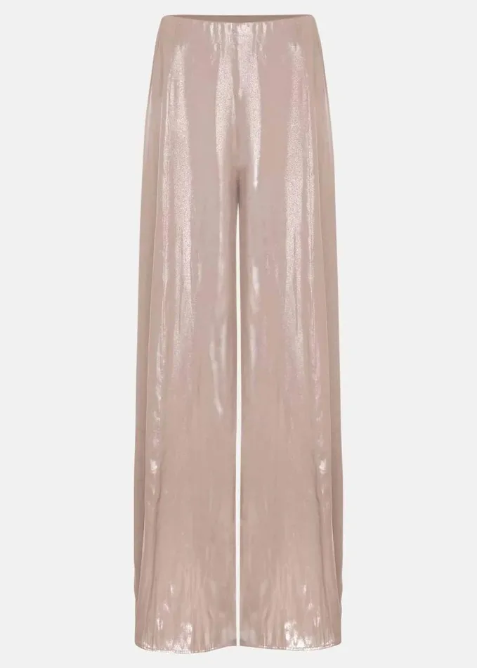 Phase Eight Adrina Metallic Wide Leg Trouser Silver Women Trousers