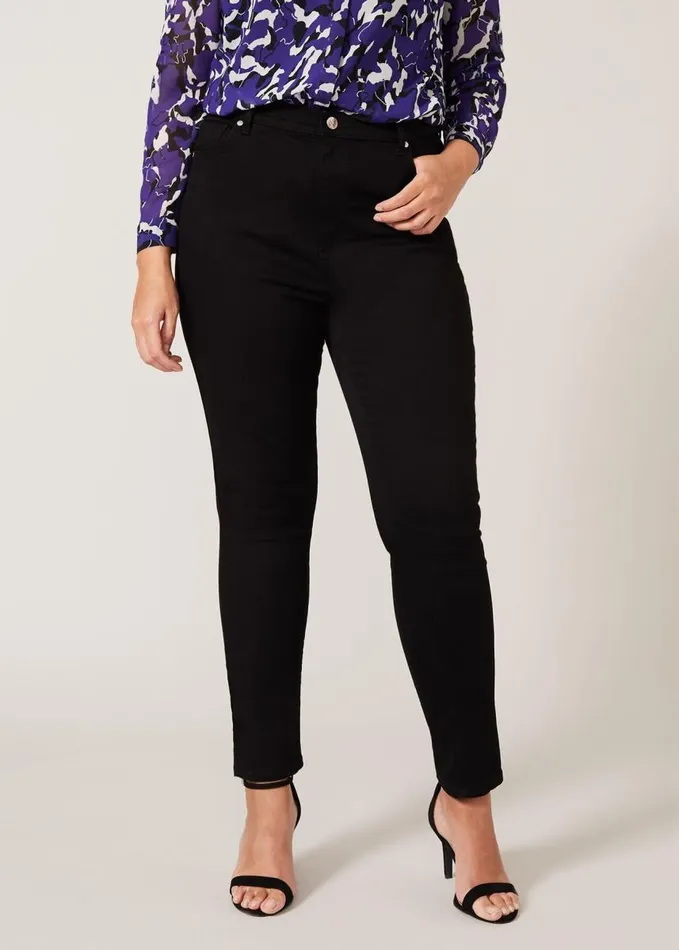 Phase Eight Alex Slim Leg Jean Black Women Jeans