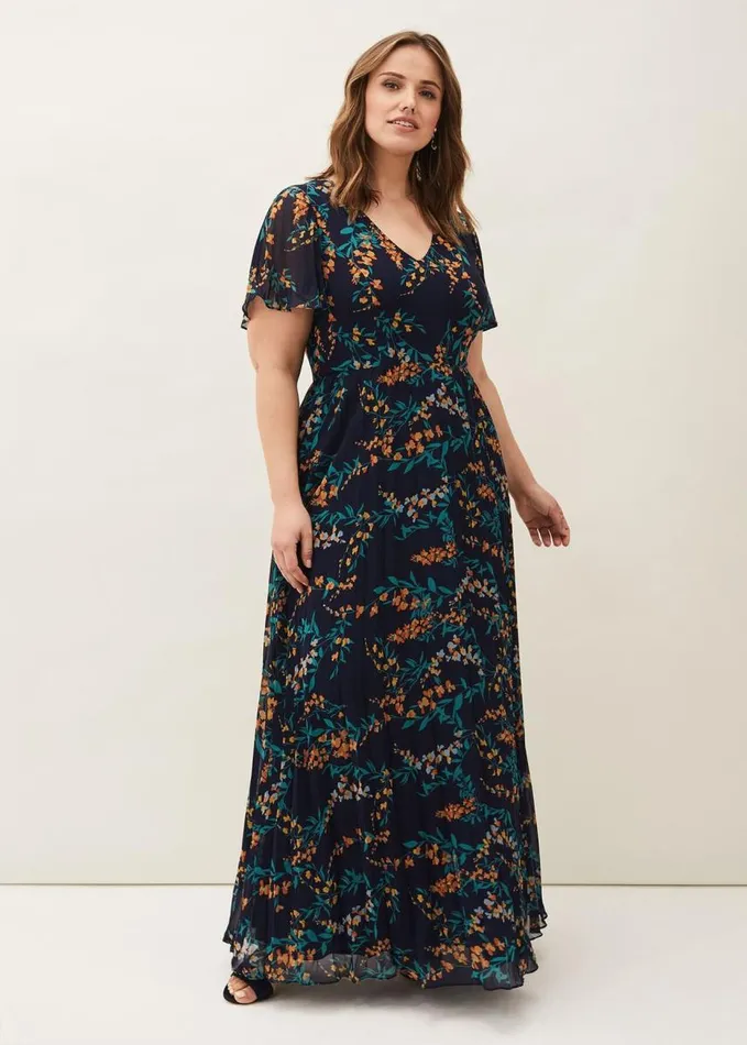 Phase Eight Annie Floral Maxi Dress Navymulti Women Dresses