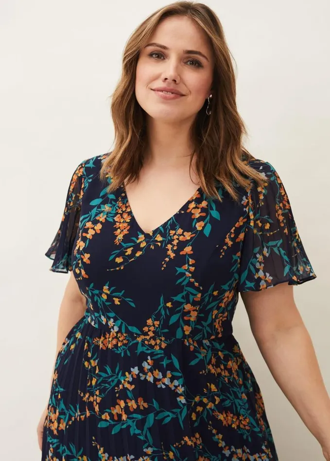 Phase Eight Annie Floral Maxi Dress Navymulti Women Dresses