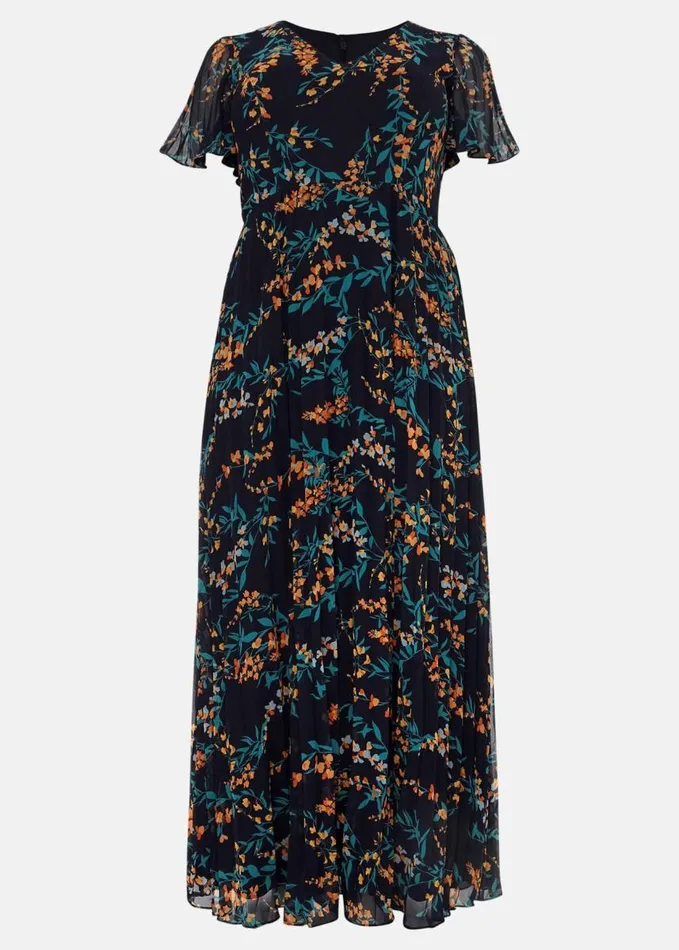 Phase Eight Annie Floral Maxi Dress Navymulti Women Dresses